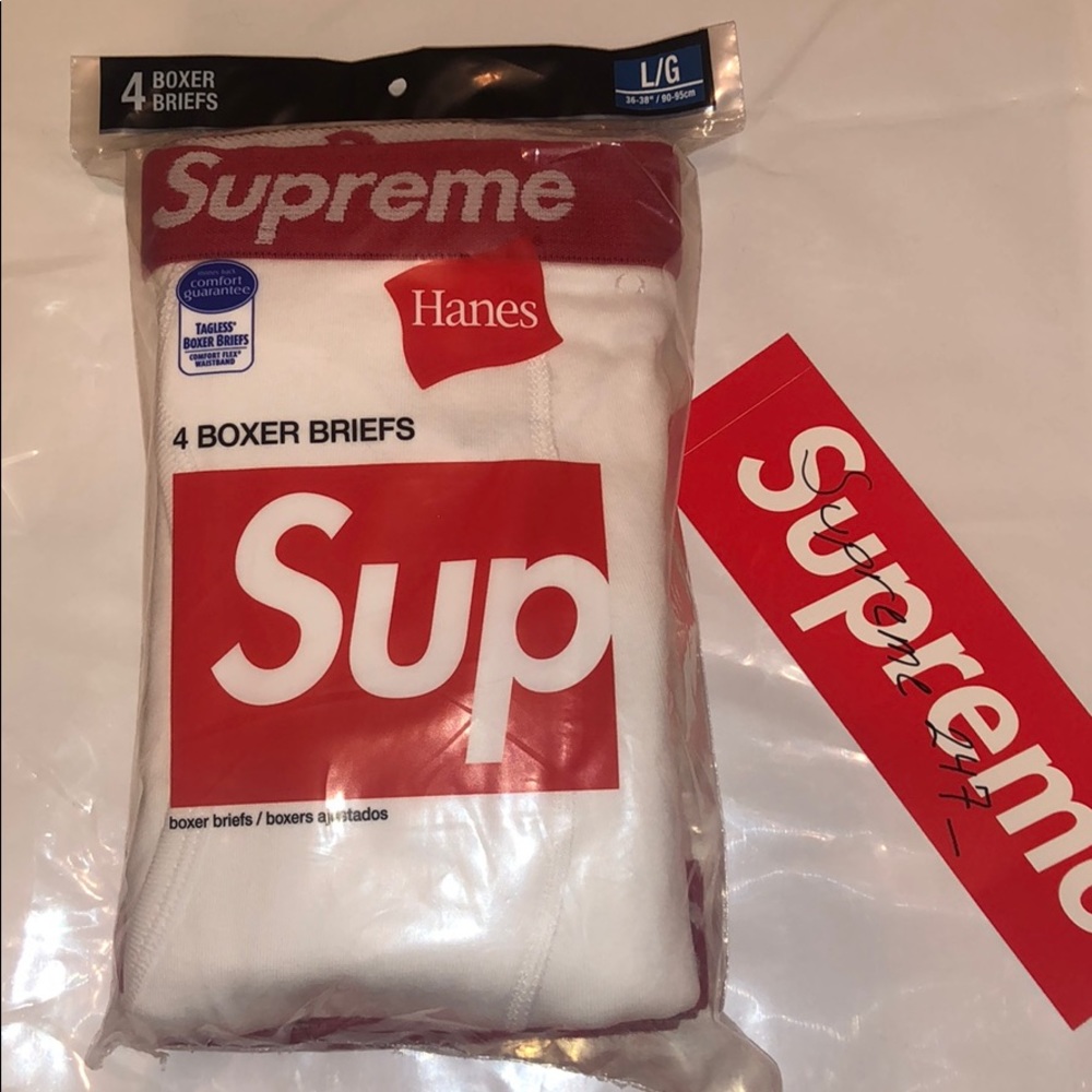 US Large SupremeⓇ/HanesⓇBoxer Briefs (4 Pack)